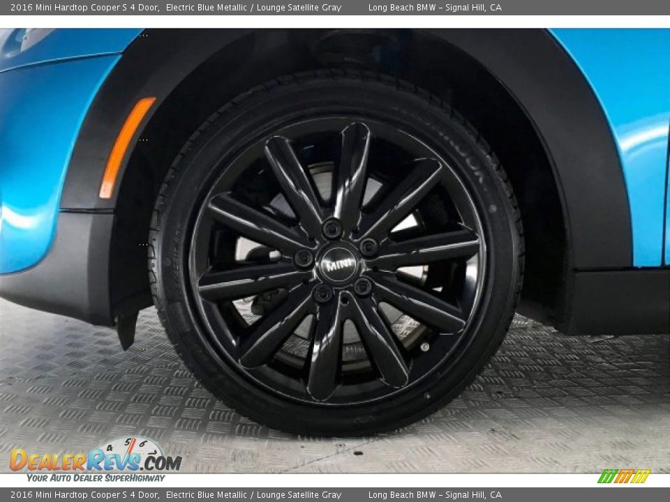 2016 Mini Hardtop Cooper S 4 Door Electric Blue Metallic / Lounge Satellite Gray Photo #8