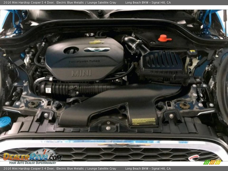 2016 Mini Hardtop Cooper S 4 Door Electric Blue Metallic / Lounge Satellite Gray Photo #9