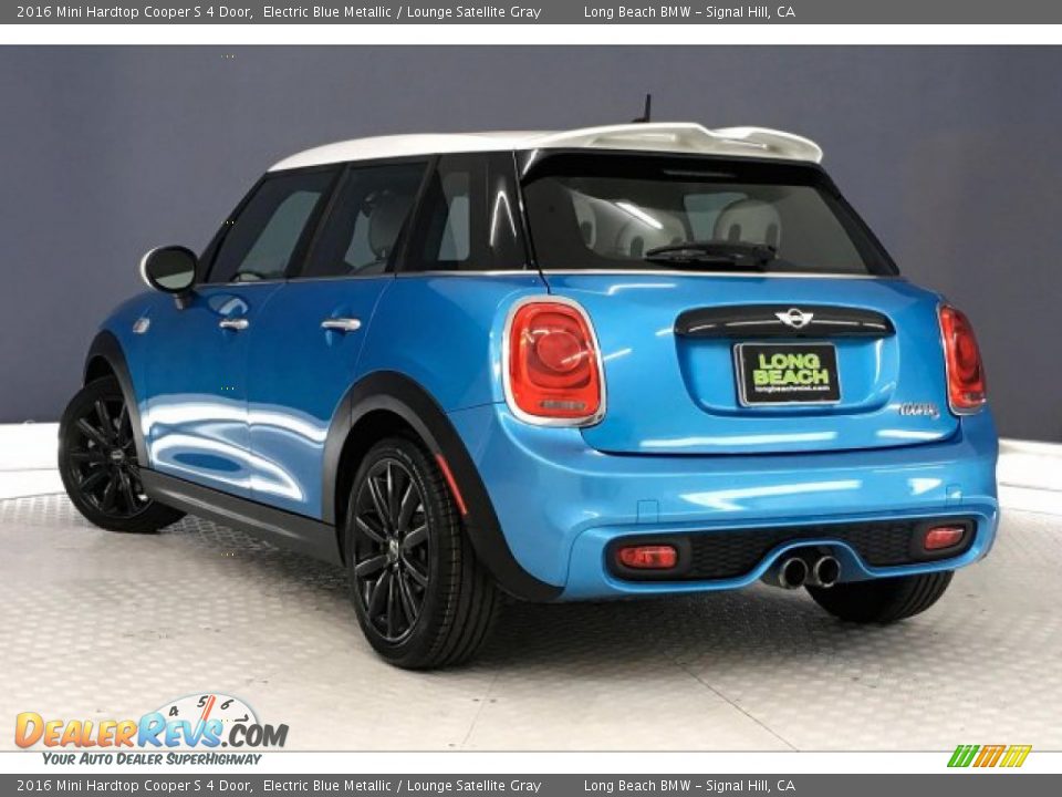 2016 Mini Hardtop Cooper S 4 Door Electric Blue Metallic / Lounge Satellite Gray Photo #10