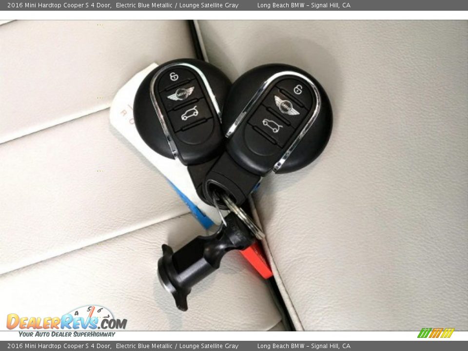 2016 Mini Hardtop Cooper S 4 Door Electric Blue Metallic / Lounge Satellite Gray Photo #11