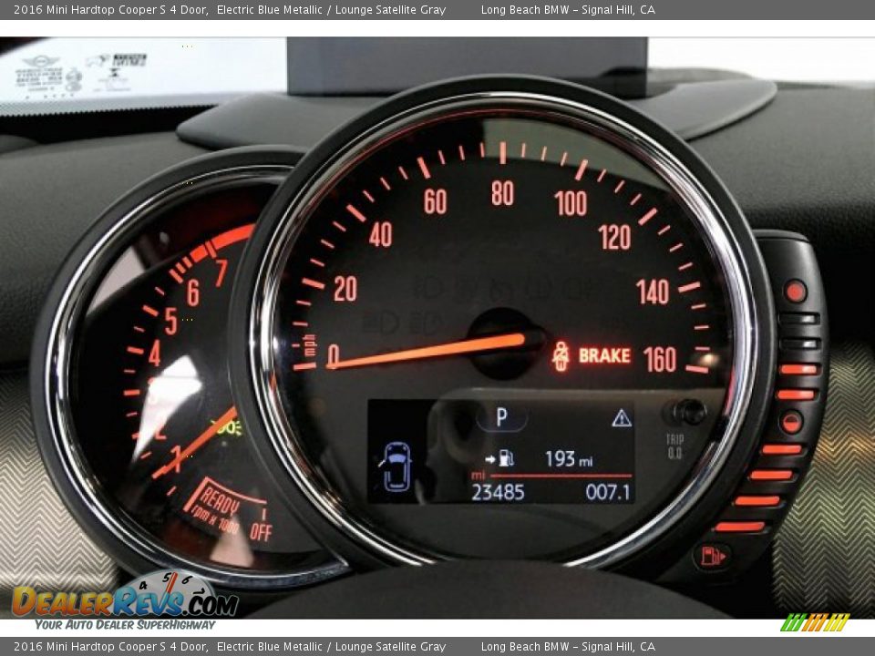 2016 Mini Hardtop Cooper S 4 Door Electric Blue Metallic / Lounge Satellite Gray Photo #15