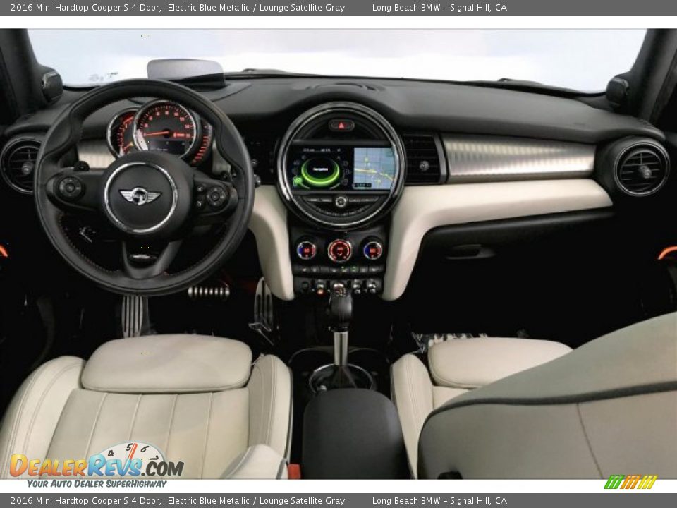 2016 Mini Hardtop Cooper S 4 Door Electric Blue Metallic / Lounge Satellite Gray Photo #19