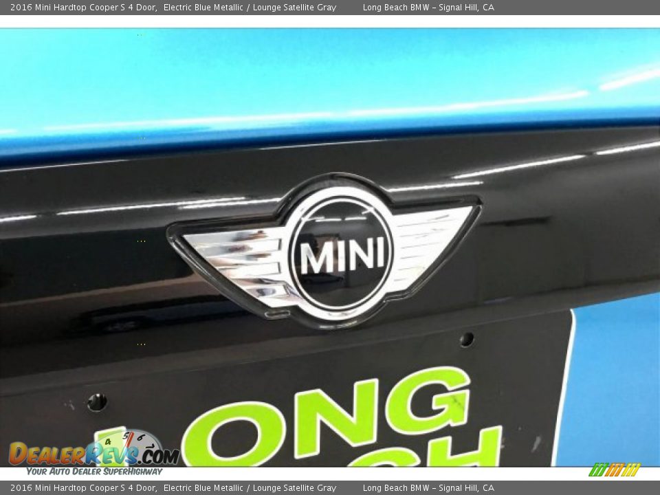 2016 Mini Hardtop Cooper S 4 Door Electric Blue Metallic / Lounge Satellite Gray Photo #22
