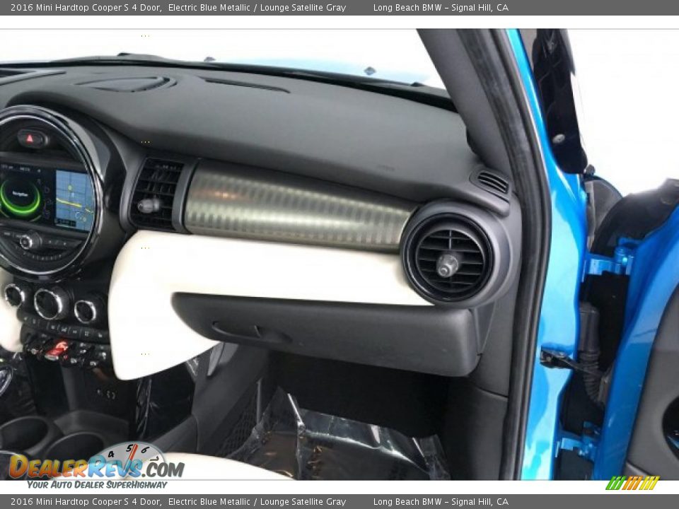 2016 Mini Hardtop Cooper S 4 Door Electric Blue Metallic / Lounge Satellite Gray Photo #23