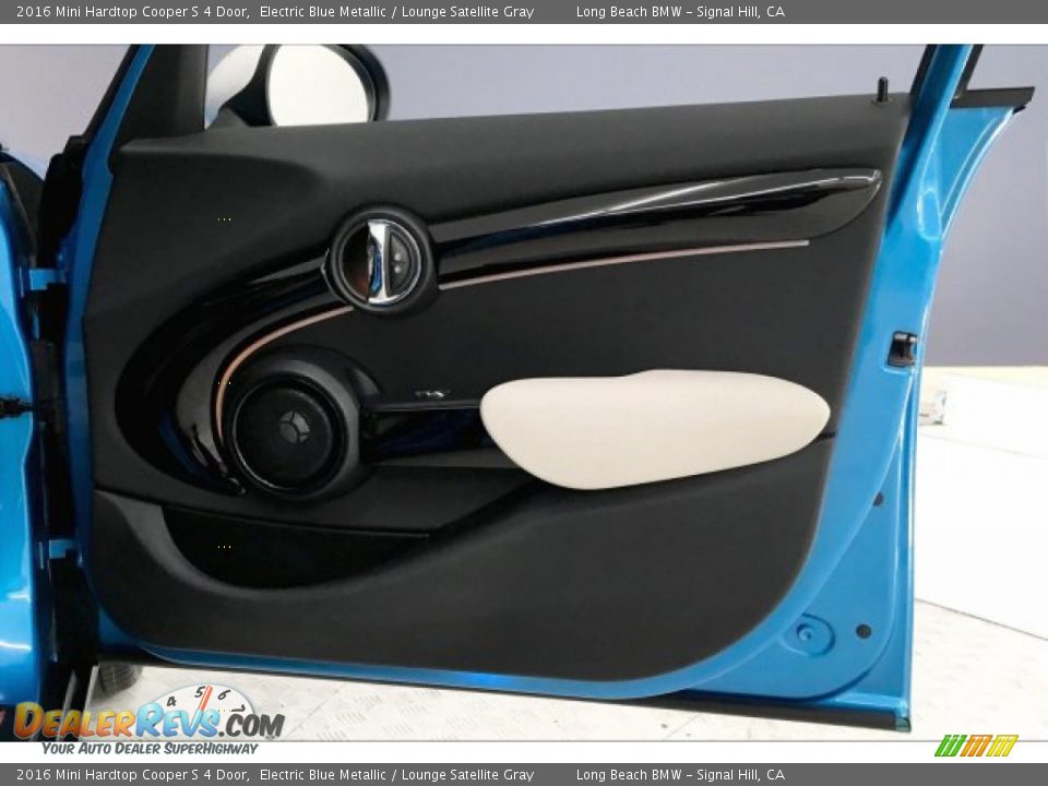 2016 Mini Hardtop Cooper S 4 Door Electric Blue Metallic / Lounge Satellite Gray Photo #25