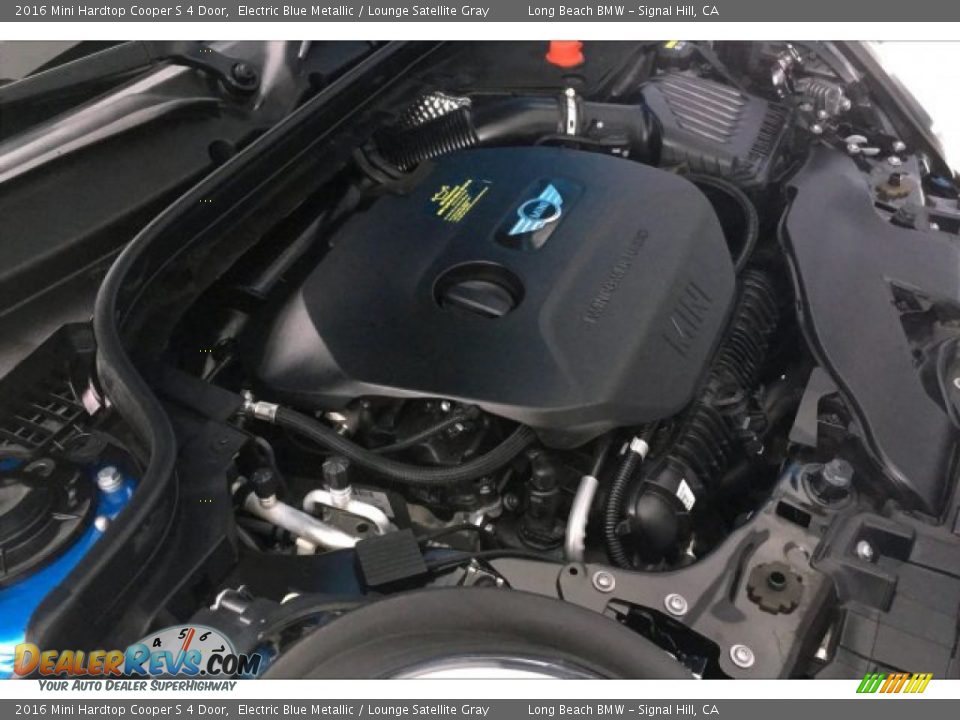 2016 Mini Hardtop Cooper S 4 Door Electric Blue Metallic / Lounge Satellite Gray Photo #26