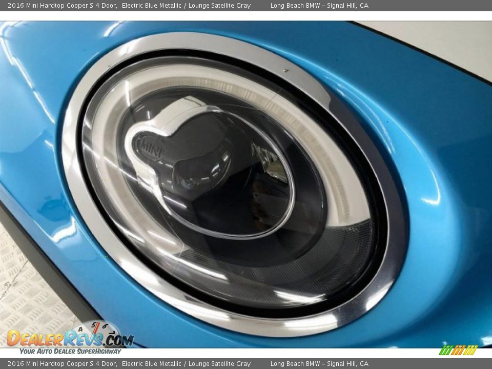 2016 Mini Hardtop Cooper S 4 Door Electric Blue Metallic / Lounge Satellite Gray Photo #27
