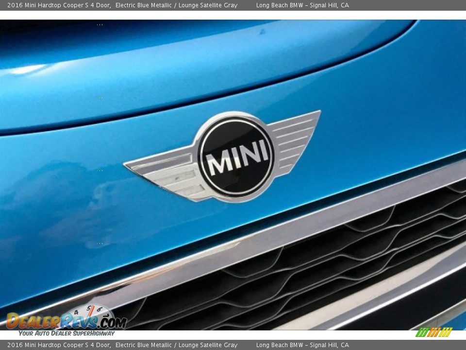 2016 Mini Hardtop Cooper S 4 Door Electric Blue Metallic / Lounge Satellite Gray Photo #28