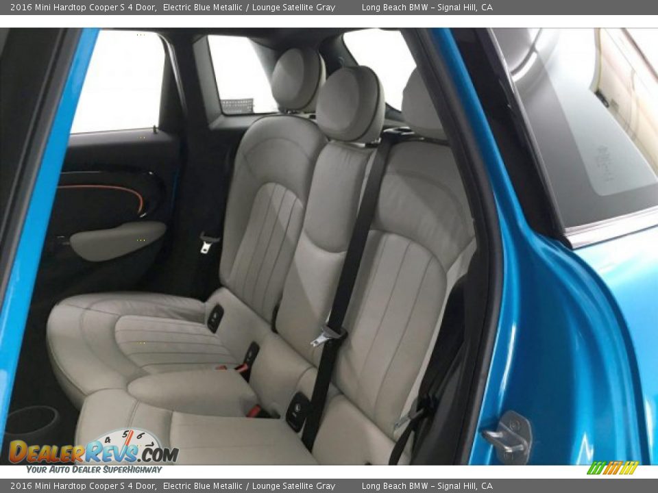 2016 Mini Hardtop Cooper S 4 Door Electric Blue Metallic / Lounge Satellite Gray Photo #32