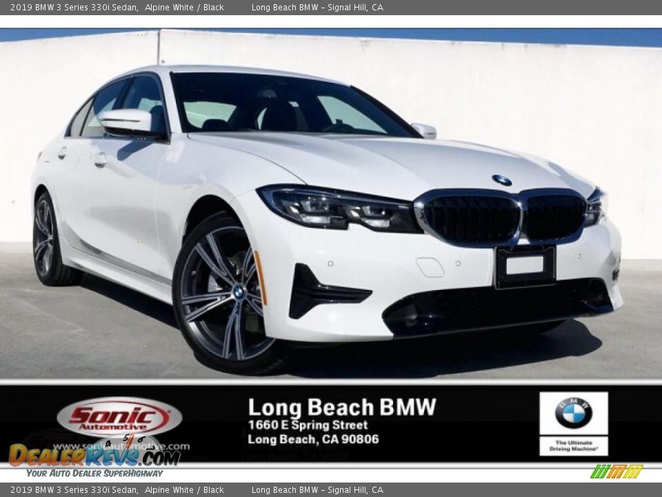 2019 BMW 3 Series 330i Sedan Alpine White / Black Photo #1