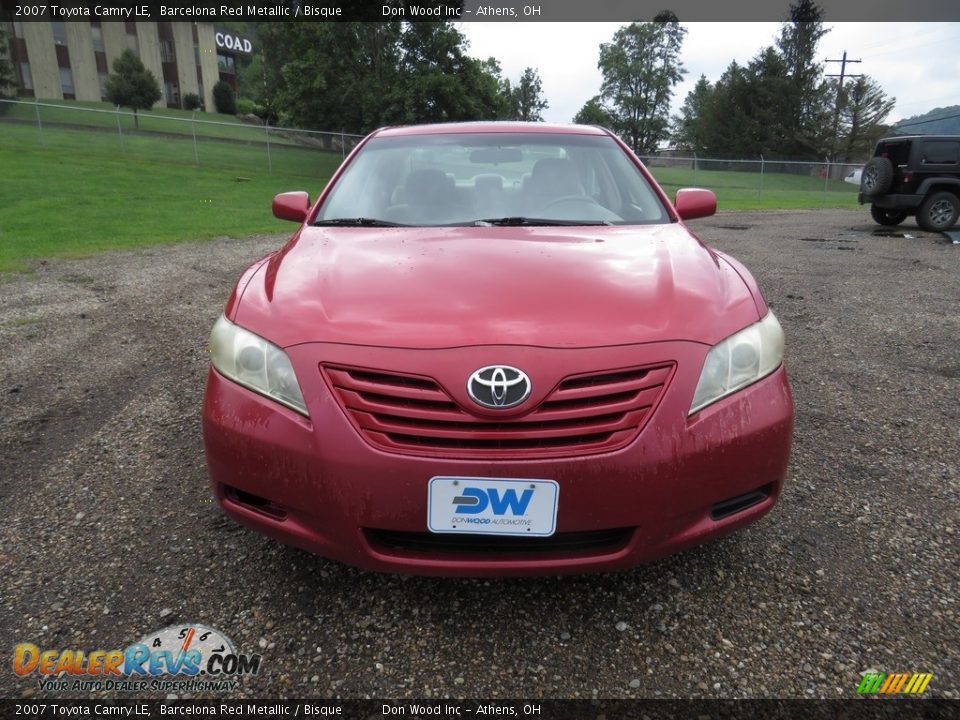 2007 Toyota Camry LE Barcelona Red Metallic / Bisque Photo #4