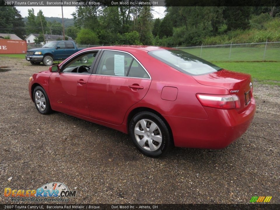 2007 Toyota Camry LE Barcelona Red Metallic / Bisque Photo #9