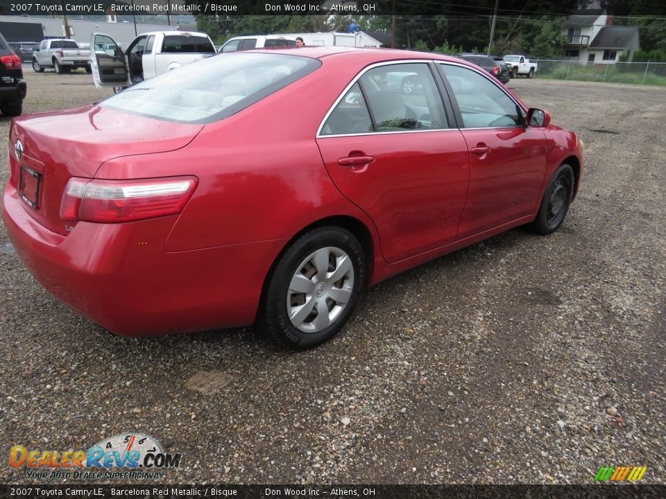 2007 Toyota Camry LE Barcelona Red Metallic / Bisque Photo #13