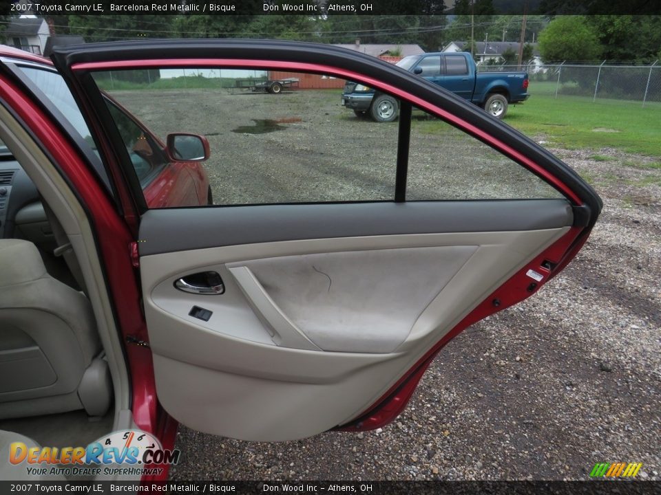 2007 Toyota Camry LE Barcelona Red Metallic / Bisque Photo #21