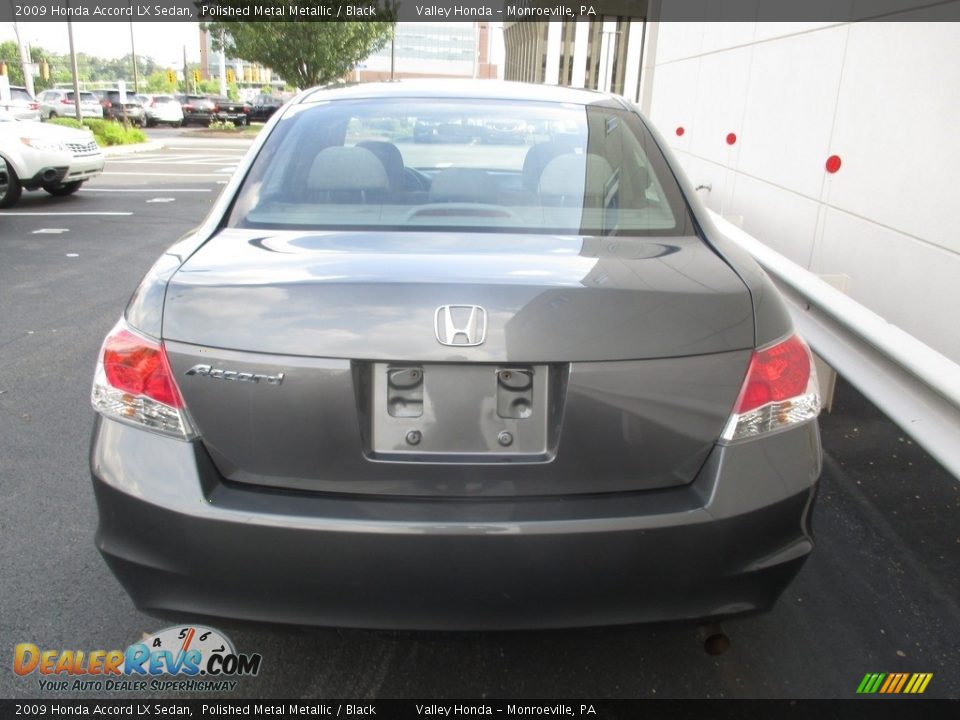 2009 Honda Accord LX Sedan Polished Metal Metallic / Black Photo #4
