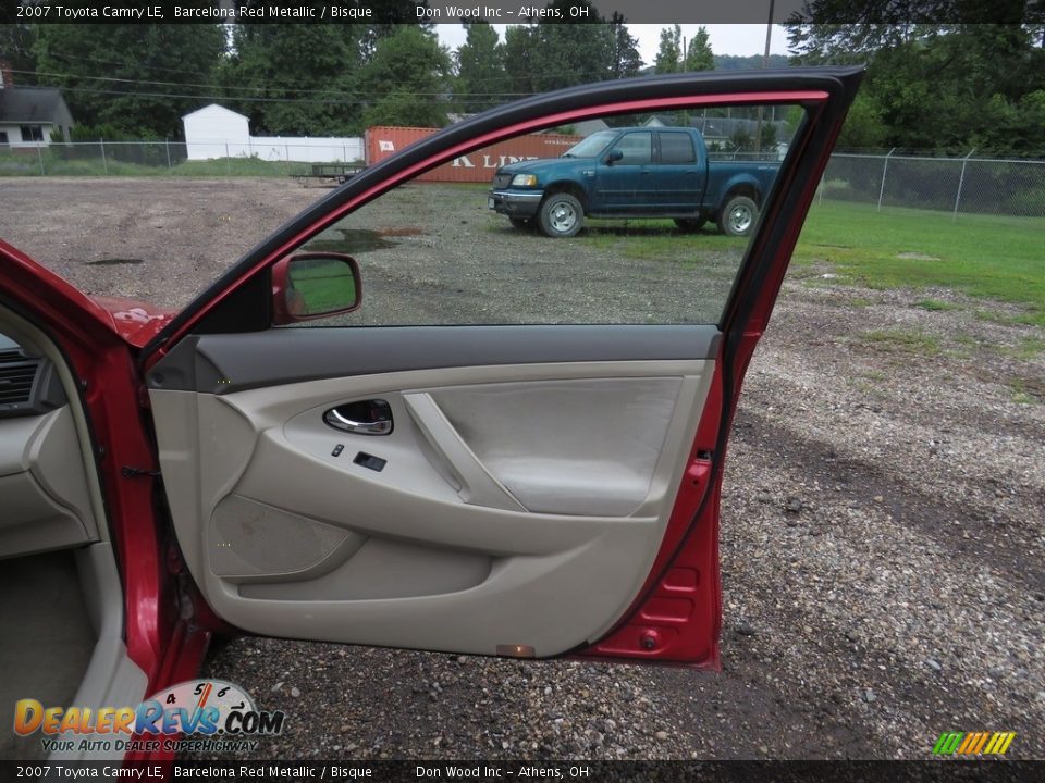 2007 Toyota Camry LE Barcelona Red Metallic / Bisque Photo #23