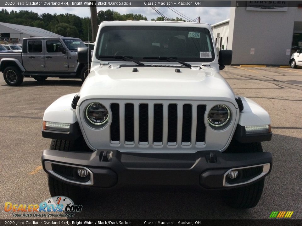 2020 Jeep Gladiator Overland 4x4 Bright White / Black/Dark Saddle Photo #4