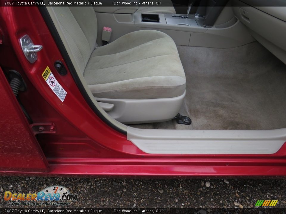 2007 Toyota Camry LE Barcelona Red Metallic / Bisque Photo #24
