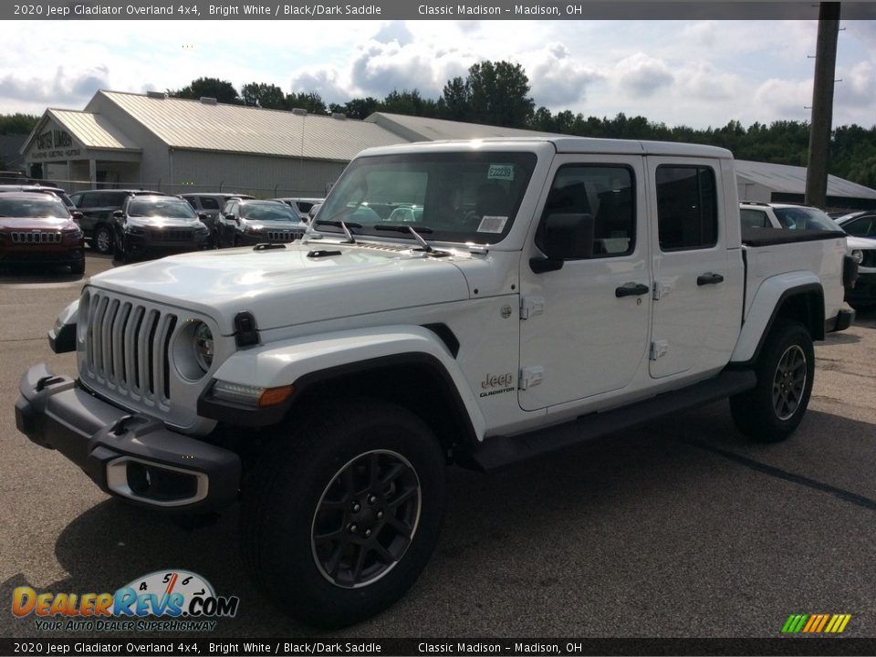 2020 Jeep Gladiator Overland 4x4 Bright White / Black/Dark Saddle Photo #5