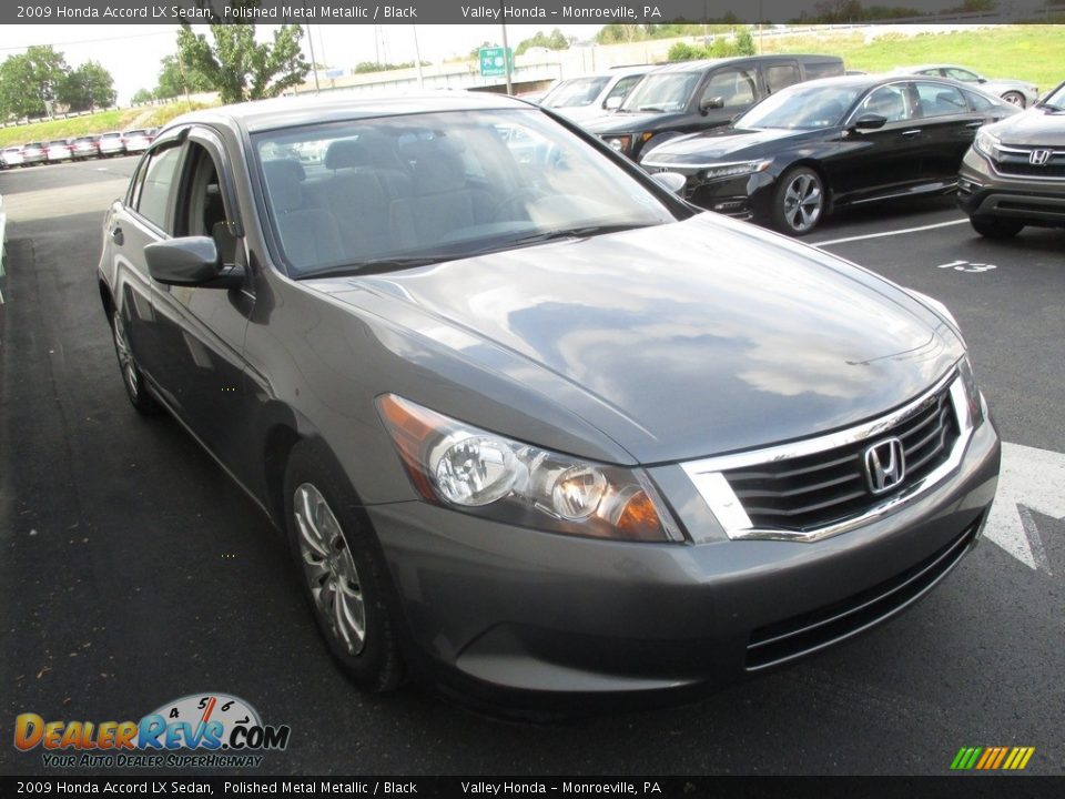 2009 Honda Accord LX Sedan Polished Metal Metallic / Black Photo #6