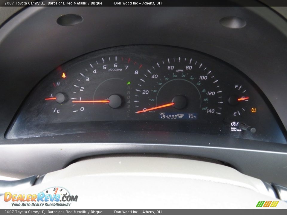 2007 Toyota Camry LE Barcelona Red Metallic / Bisque Photo #26