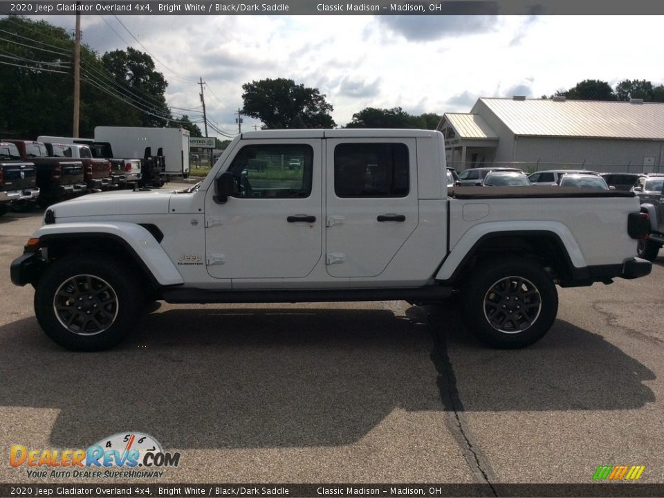 2020 Jeep Gladiator Overland 4x4 Bright White / Black/Dark Saddle Photo #6