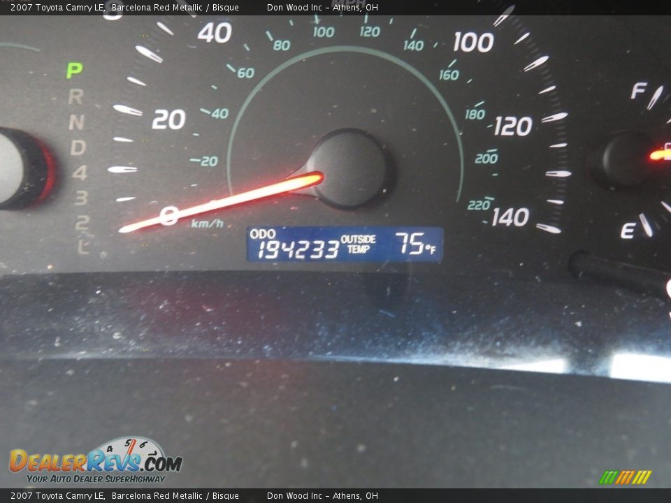 2007 Toyota Camry LE Barcelona Red Metallic / Bisque Photo #27