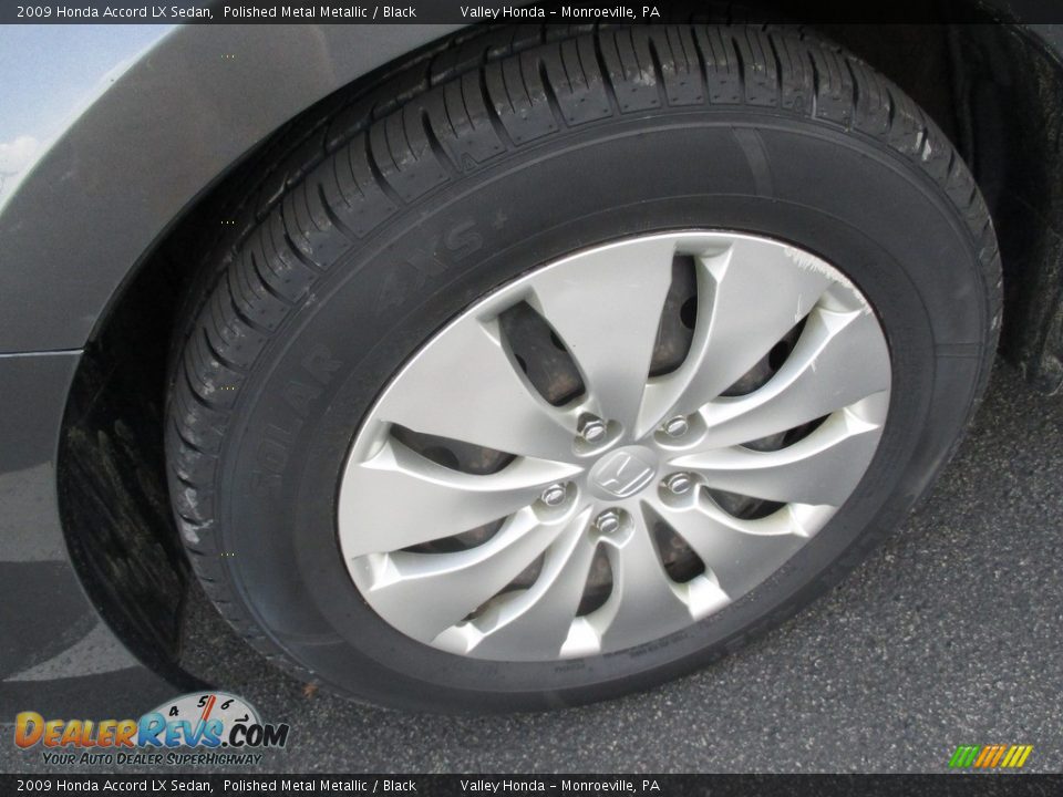 2009 Honda Accord LX Sedan Polished Metal Metallic / Black Photo #9