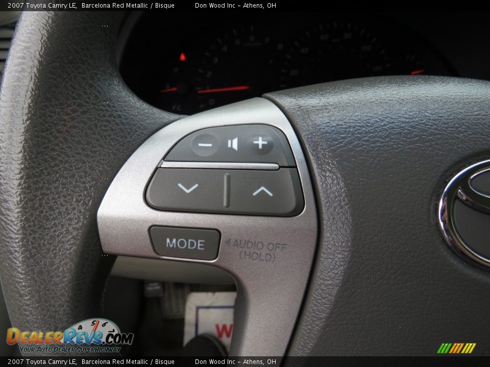 2007 Toyota Camry LE Barcelona Red Metallic / Bisque Photo #30