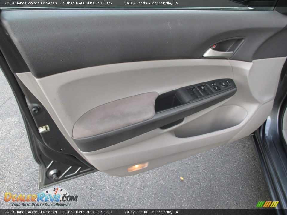 2009 Honda Accord LX Sedan Polished Metal Metallic / Black Photo #10
