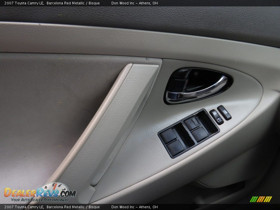 2007 Toyota Camry LE Barcelona Red Metallic / Bisque Photo #33