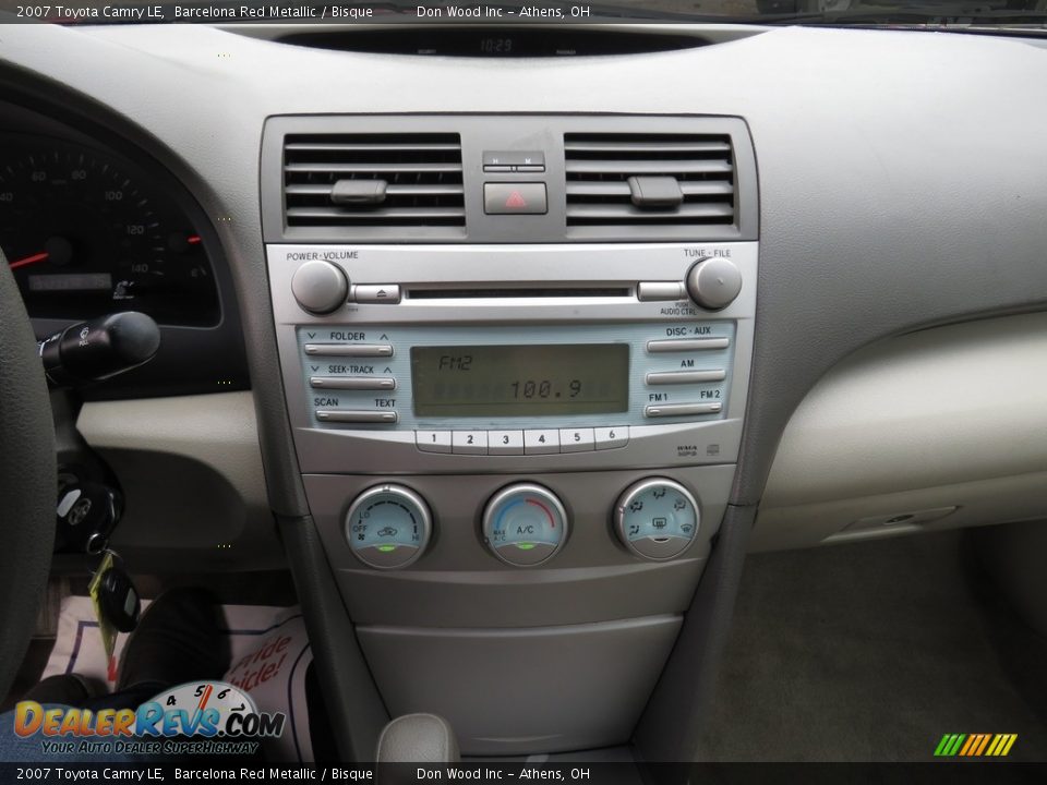 2007 Toyota Camry LE Barcelona Red Metallic / Bisque Photo #34