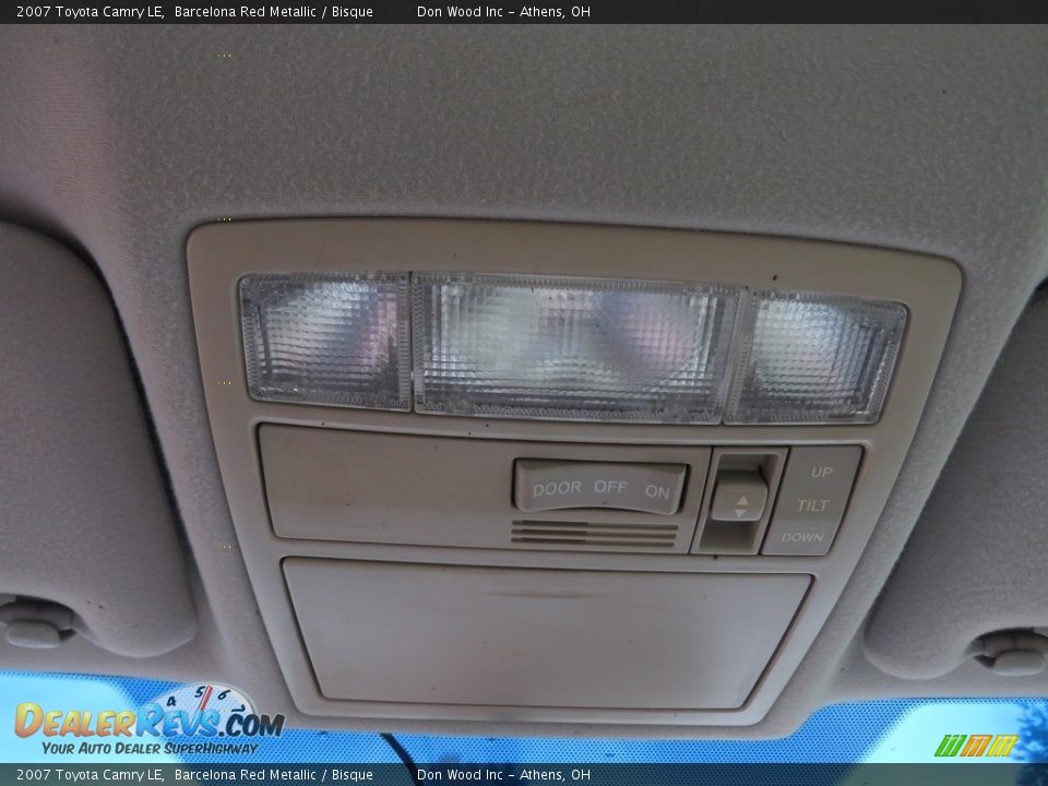 2007 Toyota Camry LE Barcelona Red Metallic / Bisque Photo #36