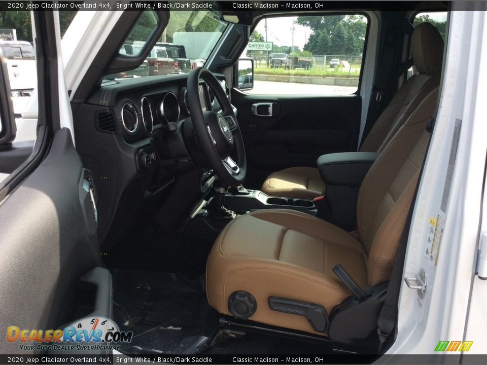 2020 Jeep Gladiator Overland 4x4 Bright White / Black/Dark Saddle Photo #12