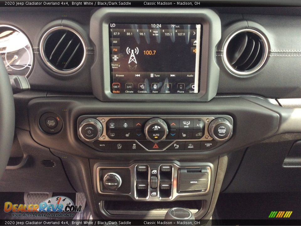 2020 Jeep Gladiator Overland 4x4 Bright White / Black/Dark Saddle Photo #15