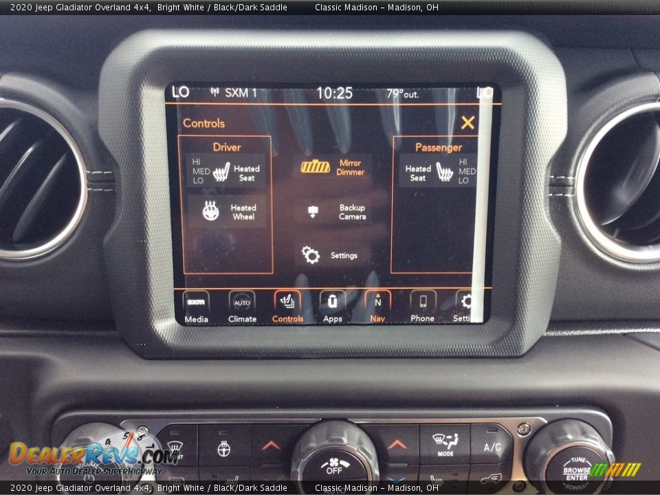 2020 Jeep Gladiator Overland 4x4 Bright White / Black/Dark Saddle Photo #16