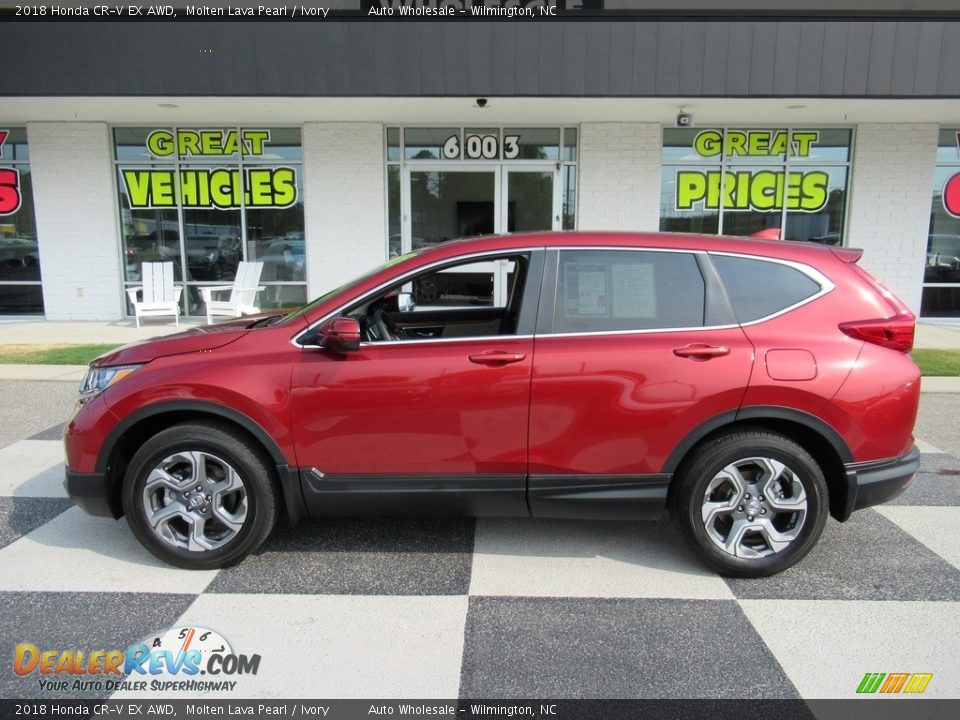 2018 Honda CR-V EX AWD Molten Lava Pearl / Ivory Photo #1