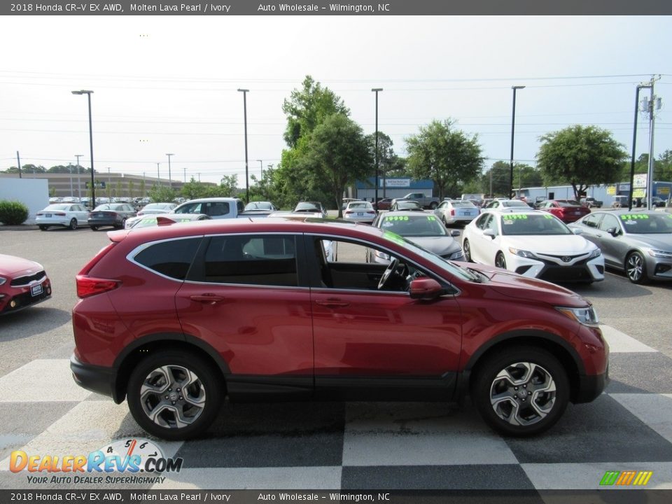 2018 Honda CR-V EX AWD Molten Lava Pearl / Ivory Photo #3
