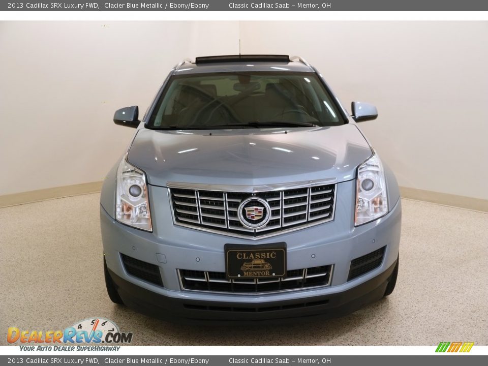 2013 Cadillac SRX Luxury FWD Glacier Blue Metallic / Ebony/Ebony Photo #2