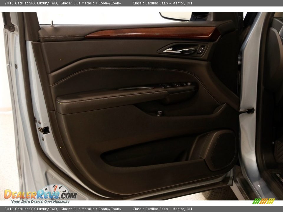 2013 Cadillac SRX Luxury FWD Glacier Blue Metallic / Ebony/Ebony Photo #4