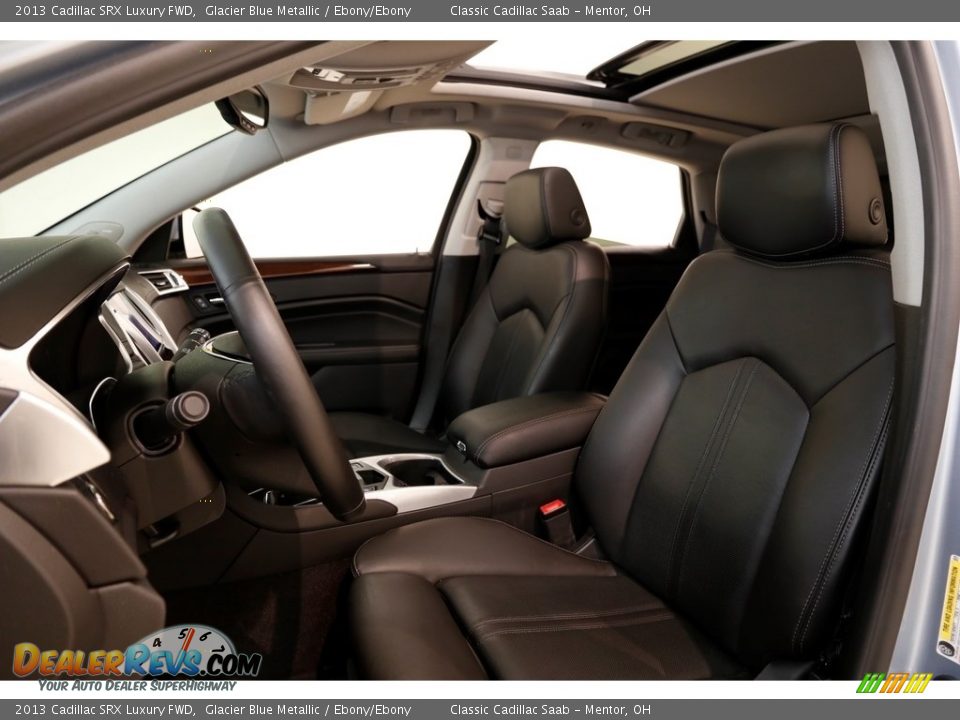 2013 Cadillac SRX Luxury FWD Glacier Blue Metallic / Ebony/Ebony Photo #5