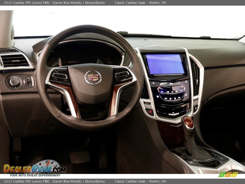 2013 Cadillac SRX Luxury FWD Glacier Blue Metallic / Ebony/Ebony Photo #6