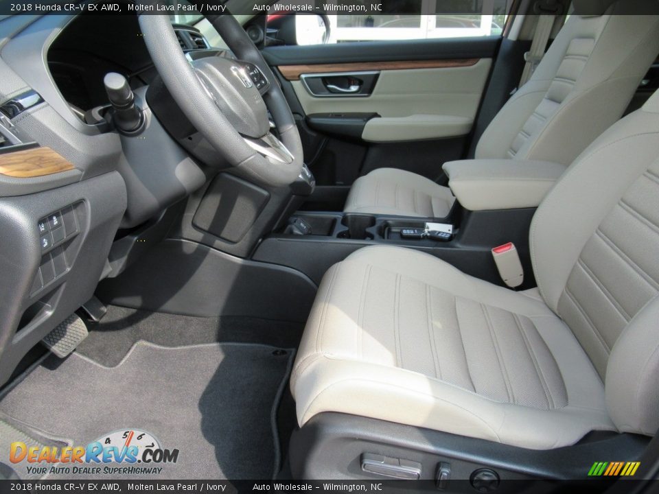 2018 Honda CR-V EX AWD Molten Lava Pearl / Ivory Photo #10