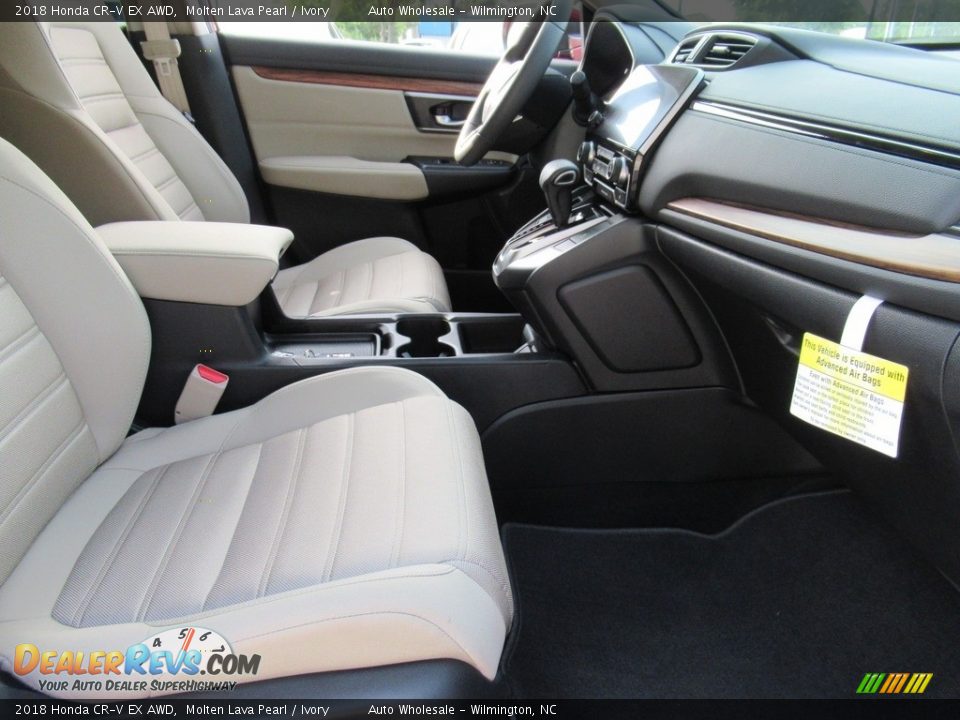 2018 Honda CR-V EX AWD Molten Lava Pearl / Ivory Photo #12
