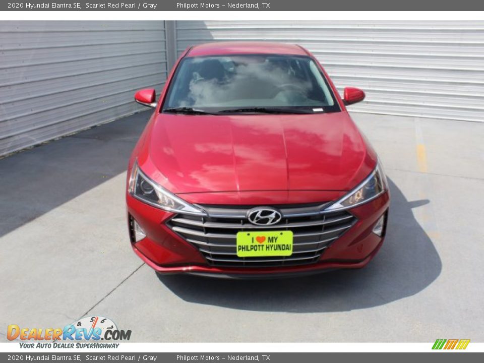 2020 Hyundai Elantra SE Scarlet Red Pearl / Gray Photo #3