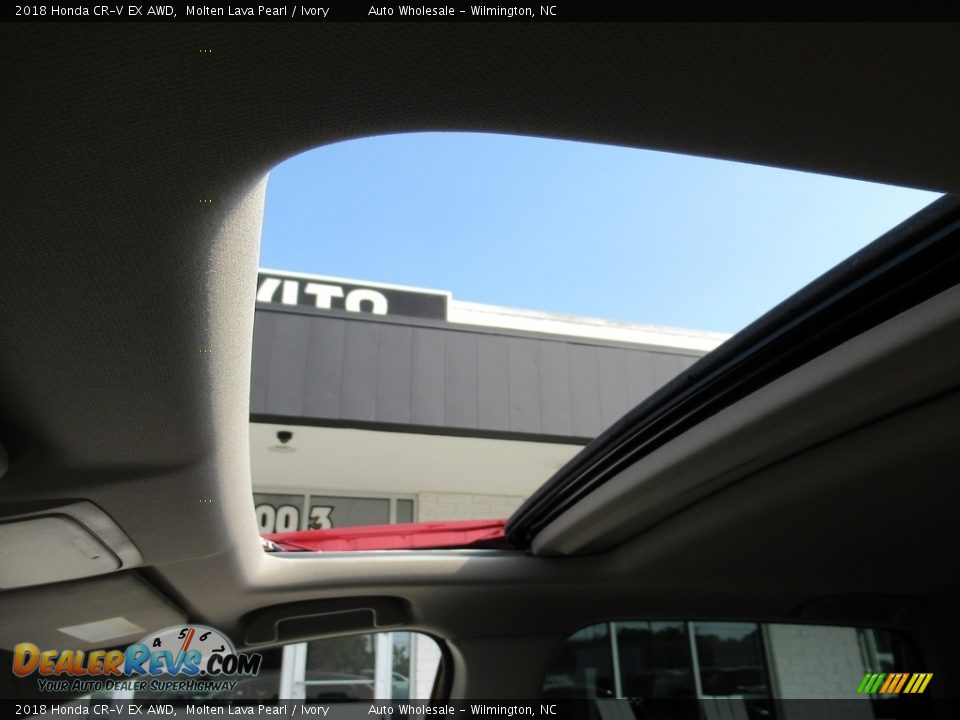 2018 Honda CR-V EX AWD Molten Lava Pearl / Ivory Photo #14