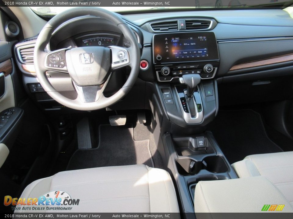 2018 Honda CR-V EX AWD Molten Lava Pearl / Ivory Photo #15