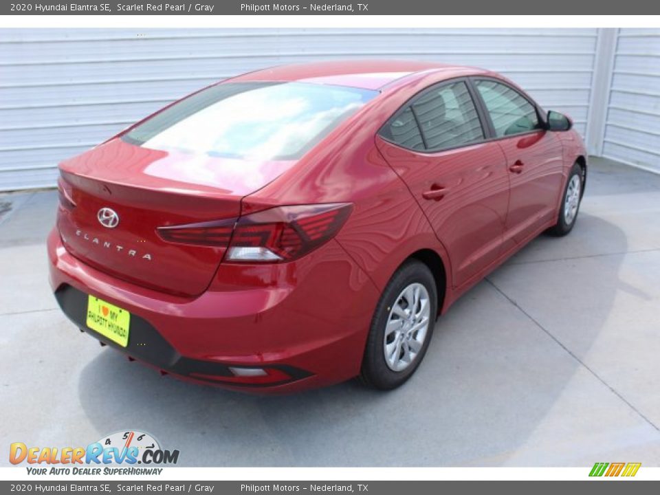 2020 Hyundai Elantra SE Scarlet Red Pearl / Gray Photo #8