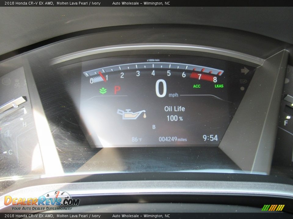 2018 Honda CR-V EX AWD Molten Lava Pearl / Ivory Photo #16