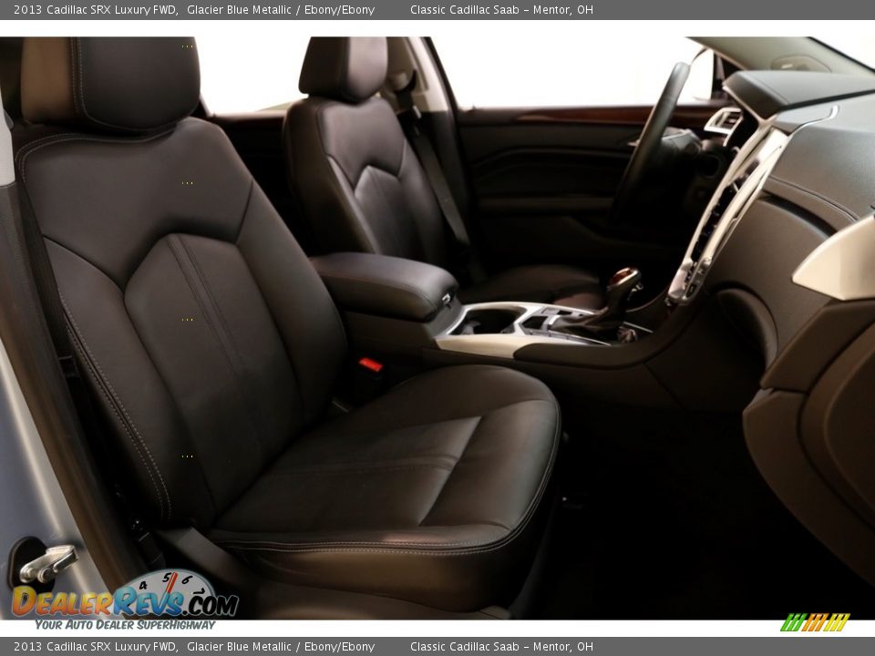 2013 Cadillac SRX Luxury FWD Glacier Blue Metallic / Ebony/Ebony Photo #17